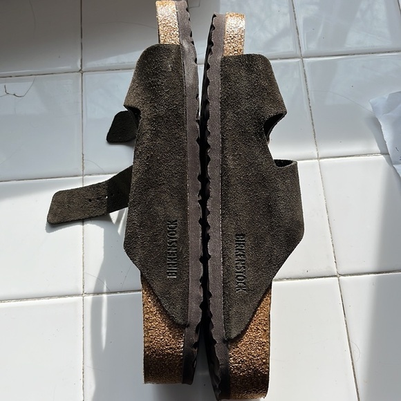 New Birkenstock Arizona Suede Leather Sandals Size 10 main image 6